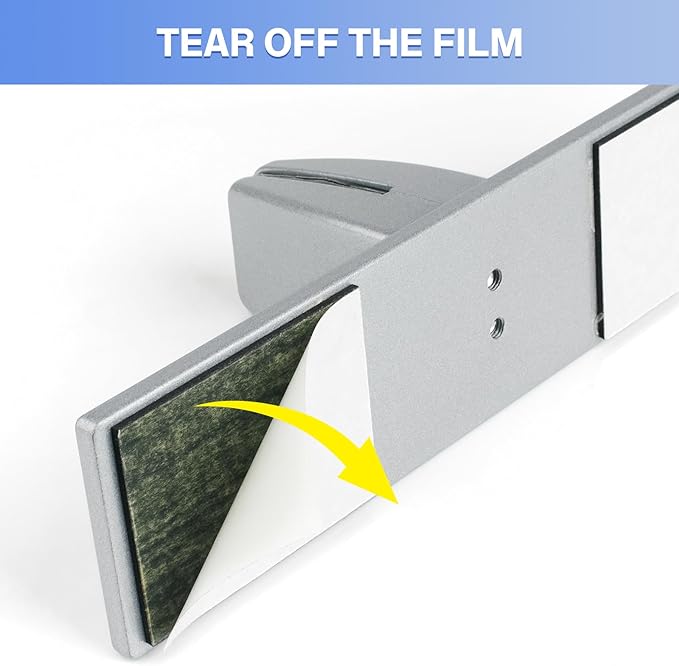 4 Packs Sneeze Guard Clamp Bracket, Sneeze Guard Shield Base for Countertop, Stick On Heavy Duty Aluminum Partition Guard Clip, Panel Support Clamp Stand for Clear Acrylic Desktop Counter Reception