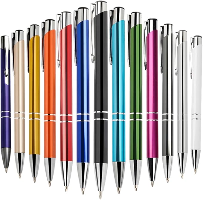 Yucold Customized ballpoint pens in bulk, personalized ballpoint pens with free engraving, for use in companies, enterprises, graduation anniversaries (Rose pink,130)