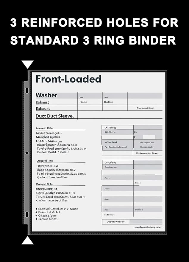 Sheet Protectors 8.5 x 11, 200 Pack Clear Plastic Page Protectors for 3 Ring Binder, Top Loading Letter Size Document Sleeves, Acid-Free Non-Glare Paper Protector Sheets for School, Office and Home.