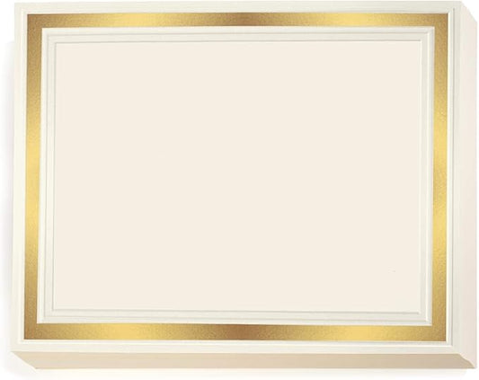 PaperDirect Blank Certificate Paper 8.5 x 11 for Printing – Award, Diploma & Certificate Cardstock – Premium 150 GSM with Gold Foil Border – Ideal for Printable Certificates