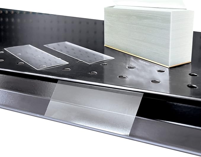 Clip Strip Corp. Price/Data Channel Label Holder Chips, Clear Plastic Tags, 2.5" L x 1.25" H, 7.5 Mil Thick, Gondola Shelf Edge, Reusable, Made for Point of Purchase Shelf Molding (500)