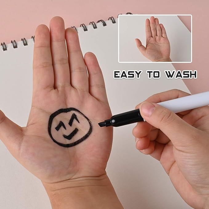Dabo&Shobo Dry Erase Markers (Black, 80 Count)