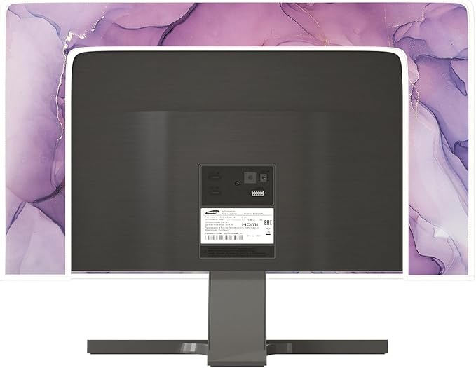 Baocicco Fashion Violet Marble Waterproof TV Dust Cover 75 Inch Anti-Static Dustproof Creative Design TV Screen Cover TV Screen Covers Sleeve Compatible with PC Desktop and TV LED LCD OLED