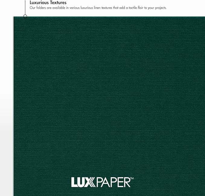 LUXPaper 9.5" x 12" Certificate Holders (Green)