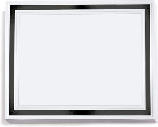 PaperDirect Pristine Specialty Certificates, 50 Sheets of 38lb White Paper, 8½" x 11", Black Bold Foil Border, Perfect for Awards, Students, Employees, Volunteers, Course Completion, Diplomas