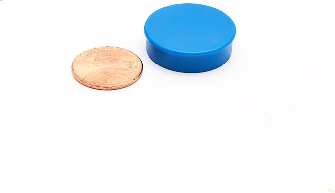Bullseye Office 24 Round Green Fridge Magnets, Button Shaped, Small Colorful Magnetic Discs for Kitchen, Cabinet or Classroom, Perfect Whiteboard Supplies for Teachers (Green)