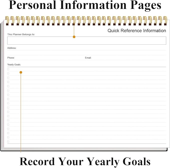 Weekly Productivity Planner - 8.5" x 11" Dashboard Desk Notepad Has 6 Focus Areas to List Tasks for Goals, Projects, Clients, Academic or Meal-Organize Your Daily Work Efficiently, 54 Weeks, Black