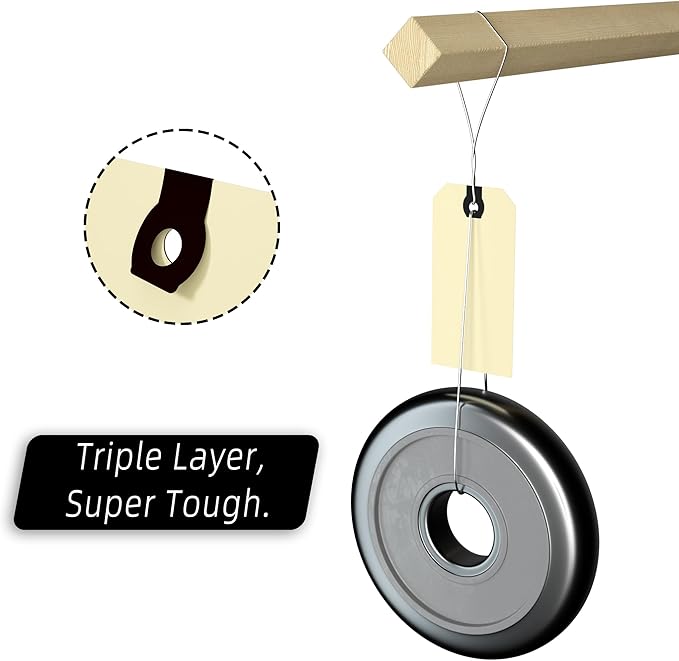 INNOVART Shipping Tags Double Wired 3 3/4" x 1 7/8", Manila Wire Tag with Reinforced Eyelet, Manila Tag Case of 1000