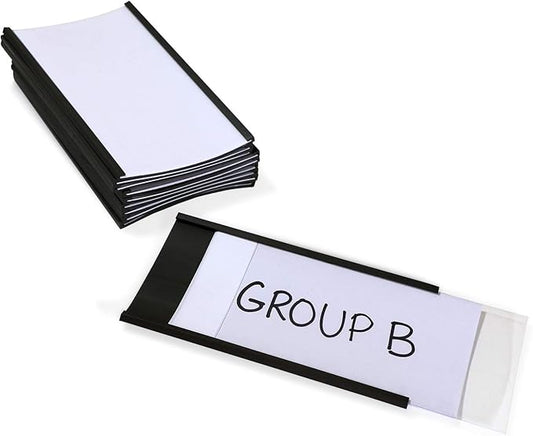 SmartSign Magnetic 'C' Channel Label Holders | 2.5" x 4" Pack of 10