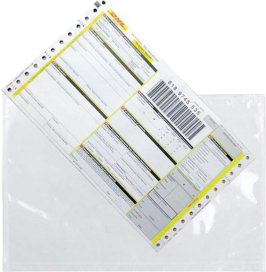 RyhamPaper Packing List Envelopes, Clear 7.5" x 5.5" Self Adhesive Shipping Labels Envelope Pouches (800 Pack)