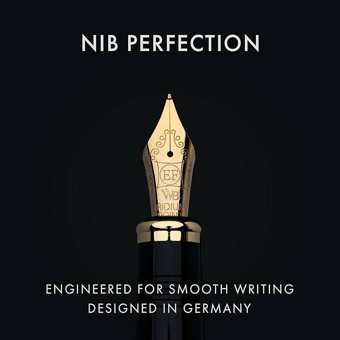 Wordsworth & Black Primori Fountain Pen Set [Black Gold] (Black)
