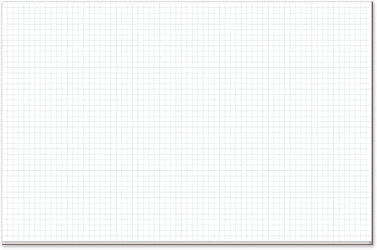 Large Engineering Graph Paper Pad - 60 Sheets/120 Pages, 17" x 11" Quadrille Grid Paper for Drafting, Engineering, Blueprint Drawing, Architect Designers, 4"x4" Blue Grid Paper, Giant Drafting Pad