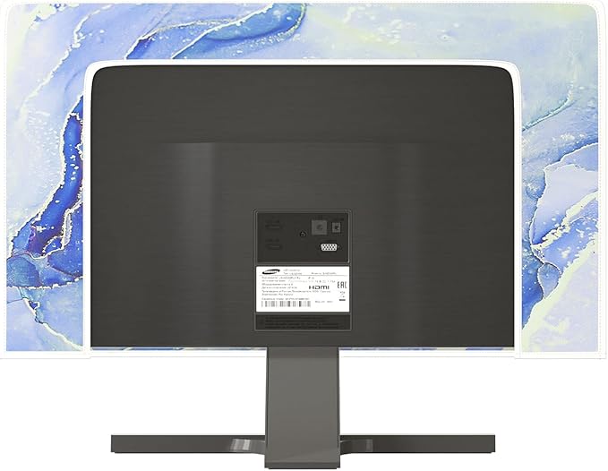 Baocicco Modern Violet Marble Waterproof TV Cover Anti-Static Dustproof Protective Cover for LCD/LED/HD 50, 51, 52 Inch Decorative Monitor Accessories Covers for Television LED LCD OLED TVs Screen
