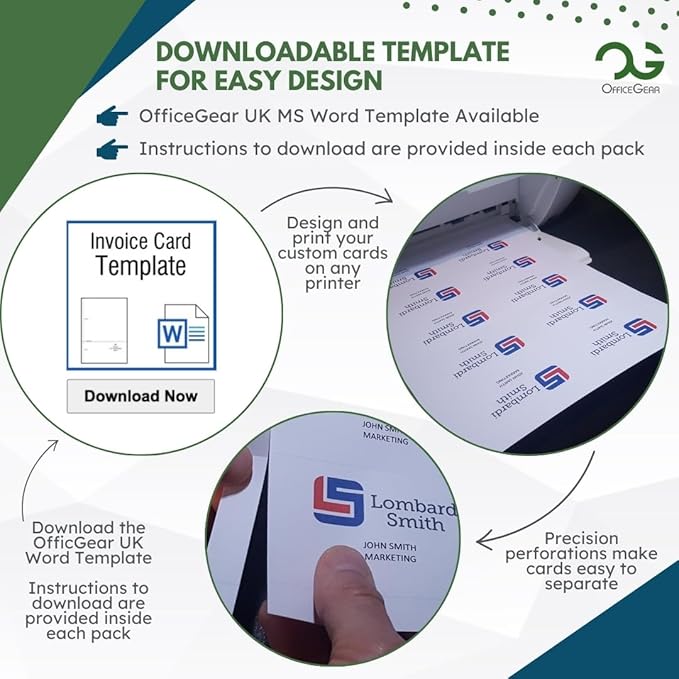 OfficeGear Barcode Price Labels — 32-up, 25 Sheets, 800 Pack, 37×52 mm, A4