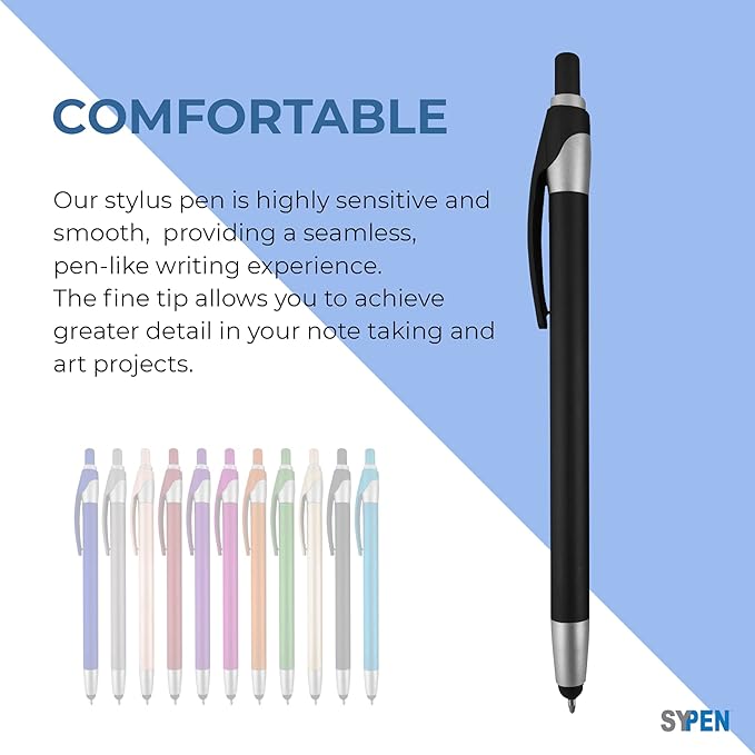 Personalized With your Custom Logo or Text Pens-Pack of 300- for Marketing, Parties, and Events, 2 in 1 Capacitive Stylus & Ballpoint Pen Compatible With Touchscreen Devices, Black Ink, Gold Pens