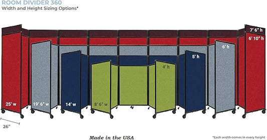 Versare Room Divider 360 Portable Wall Partition