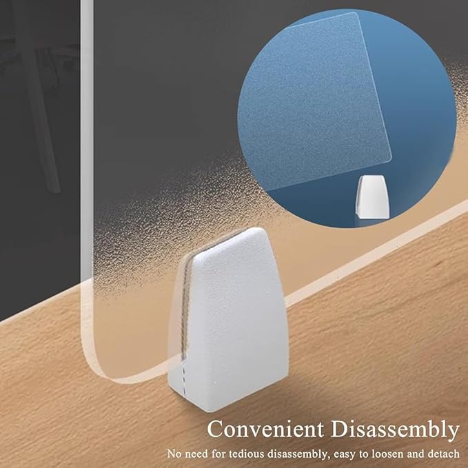 RCJCQSR Acrylic Frosted Privacy Free Standing Screen, Visual Distractions Privacy Panel Portable Desk Divider Guard for Table Top Workstation for Home Office(Size:50x30cm(19.7x11.8))