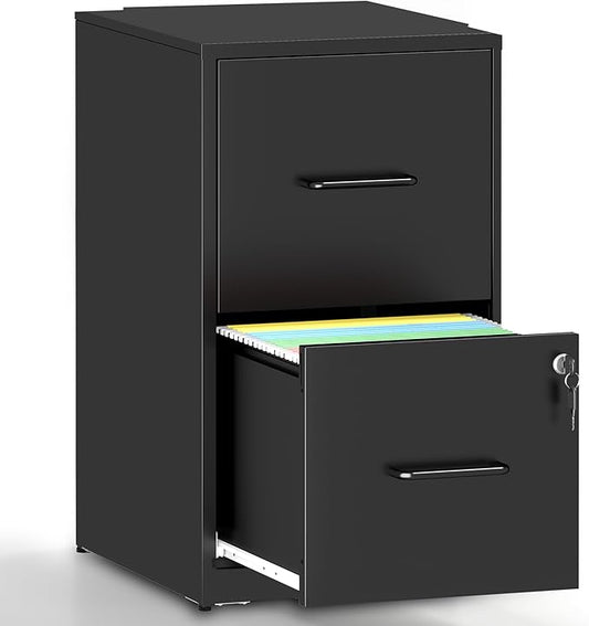 OPTYMIRA Metal File Cabinet with Drawer Heavy Duty Home Office Steel Vertical Filing Lockable Cabinets for Legal/Letter Size,Assembly Required