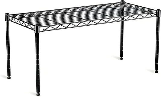 VANZBON 1-Tier Wire Shelf Rack,30" Wx14 Dx17 H,Single Metal Shelves Rack,Height Adjustable Metal Wire Shelving Unit and Storage KOR Kitchen,Cabinet,Countertop,Under-Sink,Closet,Pantry,Studio