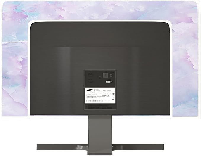 Baocicco Violet Marble Waterproof 58, 59, 60 Inch TV Dust Cover Anti-Static Dustproof Abstract Creative Desigen Television Accessories TV LCD Screen Texture TV Decoration for LED LCD OLED TVs
