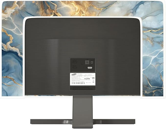 Baocicco Gold Blue Waterproof Screen TV Cover 50, 51, 52 Inch Modern Full Body Covers for Television Screen Panel Case TV Sleeve Compatible with Television LCD LED PC, Desktop and Home TV
