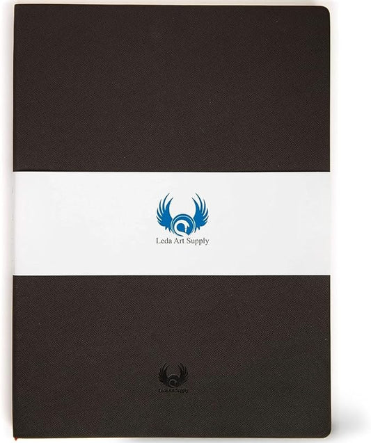 Softcover Sketch Book, A4 Sketchbook for Drawing, Lay Flat for Everyone, 160 Plain Pages Artist Journal Ideal for Ink, Water Color, Pen, Pencils, Size: Extra Large, Leda Art Supply