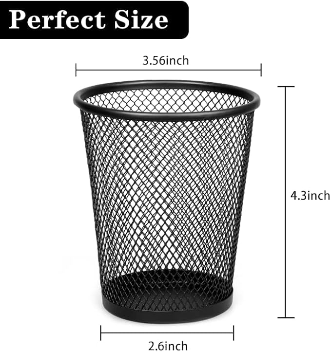 Gwybkq Mesh Metal Pen / Pencil Holder — 12-Pack