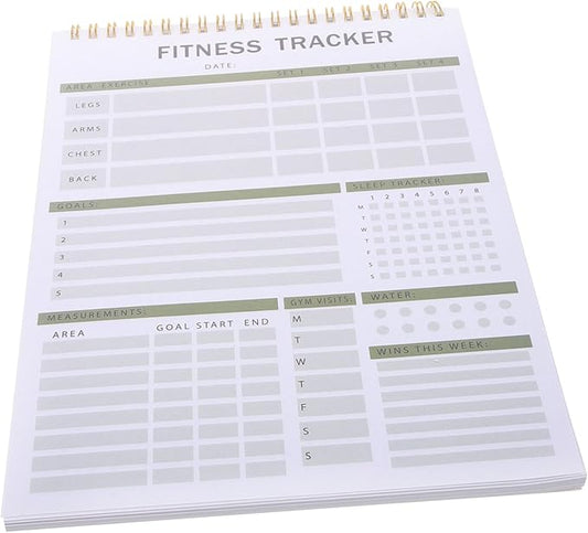 Mipcase Fitness Agenda Notebook Portable Workout Log for Daily Training and Goal Tracking Fitness Journal for Exercise Planning and Self-discipline