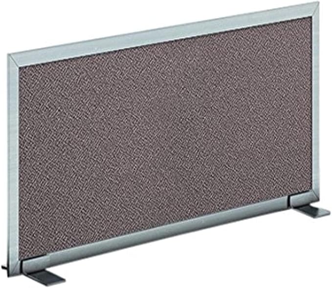 OBEX Acoustical Free Standing Privacy Screen, Cubicle Accessories Desk Privacy Panel, Desk Dividers for Office, Office Furniture Partitions Portable Sound Proof Dividers, 18" x 66", Slate