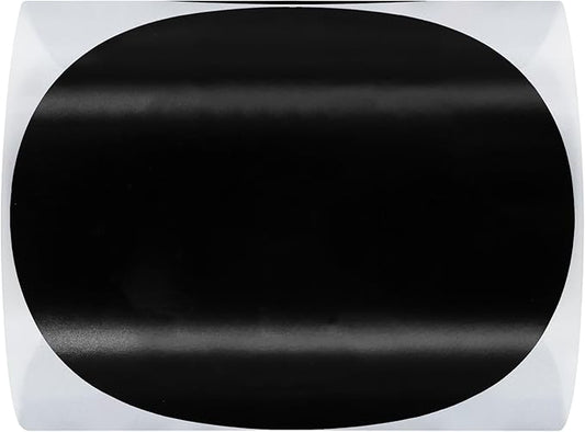 Hybsk Round Color Coding Circle Dots Labels Warehouse Inventory Organizer Stickers (4 inch, Black)