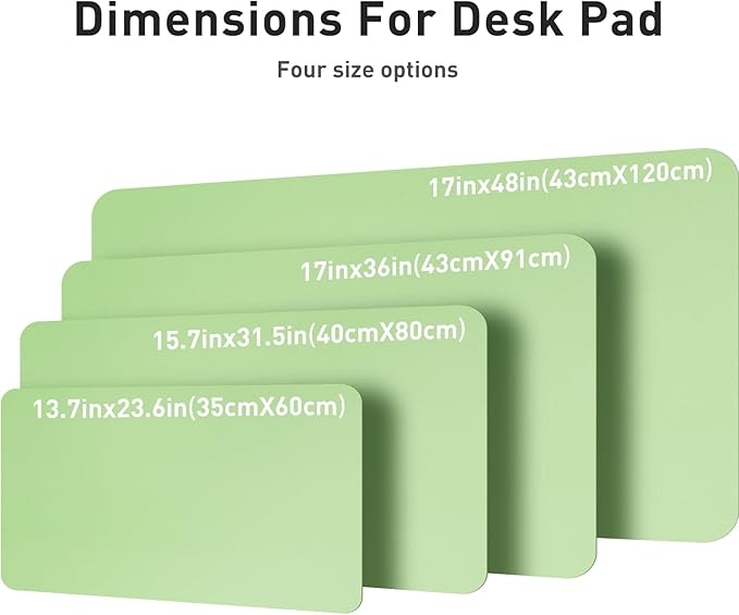 Aothia Leather Desk Pad Protector — Green