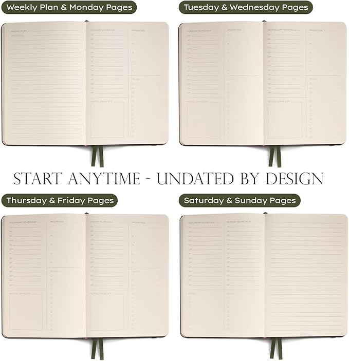 Anecdote 2026-2027 Planner: A Monthly, Weekly & Daily Planner with Calendar | 8.5" x 5.2" | Hardcover To-Do List Organizer, Planning Your Success, Start Anytime, Achieve Productivity Goals (Dutch Blue)