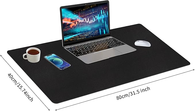 Bloss Desk Mat — 31.5×15.7 in, Black