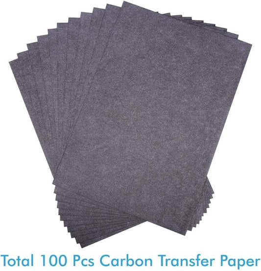 Selizo 100 Sheets Black Carbon Transfer Tracing Paper for Wood, Paper, Canvas and Other Art Surfaces (9 x 13 Inches)