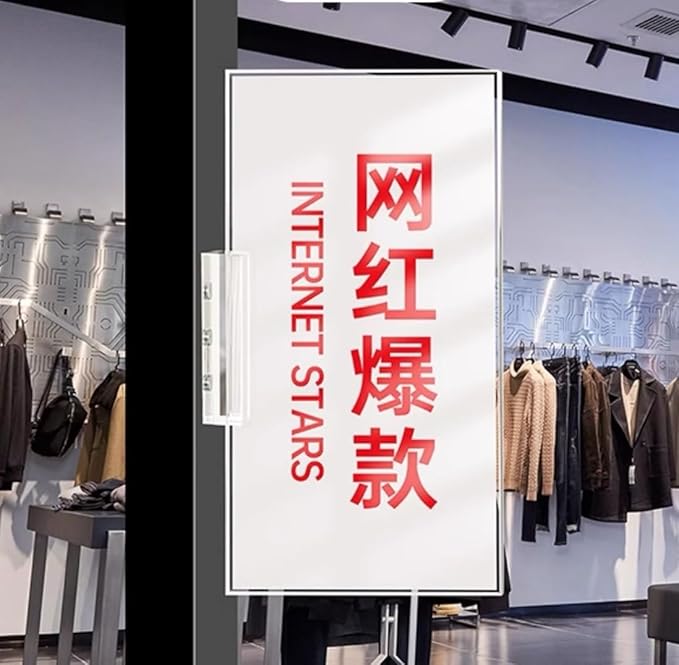 ECKEK Magnetic Sign Holder Grip Holder, Powerful Magnet, Acrylic Sign Holder for Retail Shelves Display Store Vendor Event Warehouse and Shop Supplies (Wood Base 210*100mm/ 8.27*3.94inches)