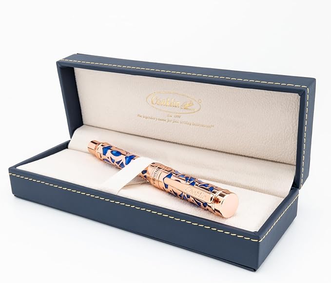 Conklin Endura Deco Crest Fountain Pen in Blue (Blue)