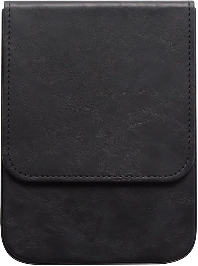 MIVLXLX Leather 6-Slot Fountain Pen & Pencil Tray Case — Black