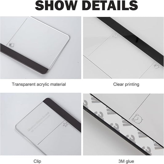 Office Desk Accessories 2pcs Computer Message Board Monitor Memo Board Office Supplies for Women Men Computer Sticky Note Holder with Functional Areas for Office Home Work Desk