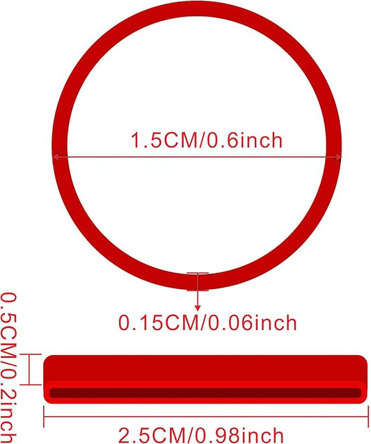 500pcs Red Color Mini Rubber Bands Elastic Bands Rubber Band for Organizing File Ties Bands School Office Supplies Stationery Holder Band Loop