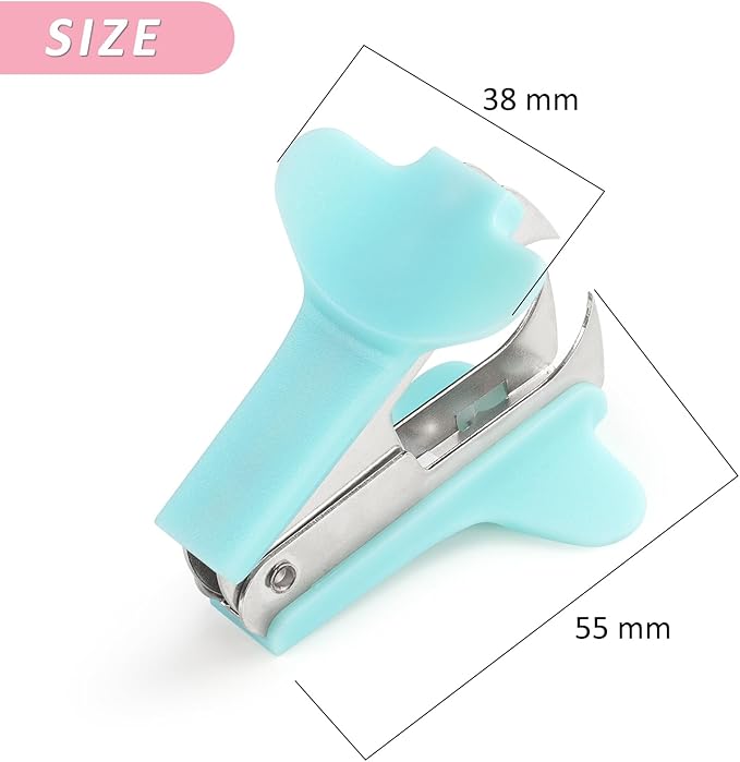 ZZTX 3 Pack Staple Remover Staple Puller Removal Tool for Home, School, Office (Pink, Blue, Purple)