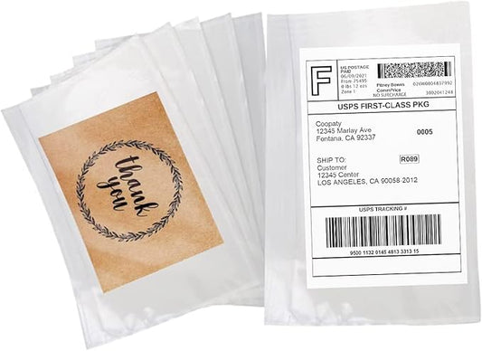 Coopaty Packing List Envelopes 7.5"x5.5" Pouches Invoice Enclosed Adhesive Bags (500 Pack)
