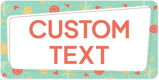 Custom Sign, Custom Street Sign, 11 Font Colors, 13 Font Styles, 4 Hole Options, 22 Sizes, 9x18 Inches, Rust Free DiBound, Fade Resistant, Made in USA by My Sign Center (Mid-Century Modern 2)
