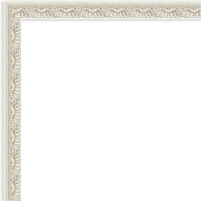 Amanti Art Silver Framed Magnetic Board 14x26 Small Vision Board for use with Magnets, 100% Metal Sheet to Display Items as Office Decor or for Home Organization in mudroom, Kitchen or Kids Room