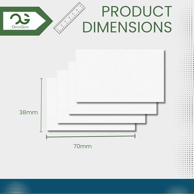 OfficeGear Barcode Price Labels — 21-up, 25 Sheets, 525 Pack, 38×70 mm, A4