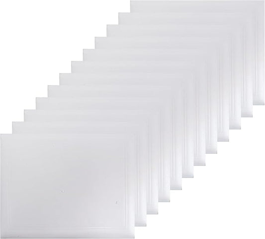 GraduationMall 8.5"x11" Smooth Padded Diploma Cover Certificate Holder White,12-Packs