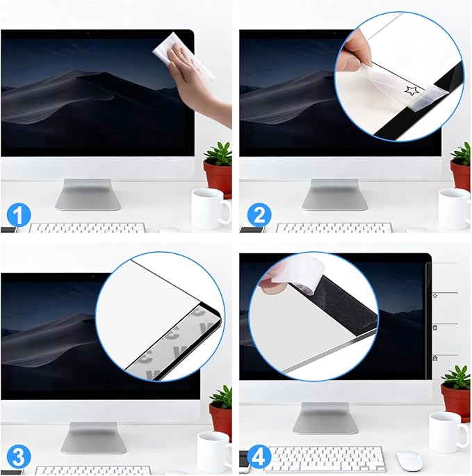 Computer Monitor Memo BoardHuman Sunshine Logo Decor Monitor Message Board Sticky Notes Office Desk Accessories for Send Family Members Office Friends and Colleagues Gifts