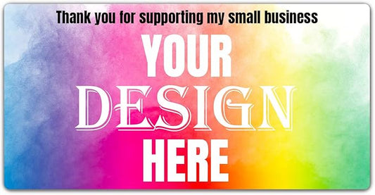 100-500 Custom Stickers Personalized Labels, Customized Stickers with Any Image Logo and Text. Custom Stickers for Business LogoThank You Labels,etc. (Rectangle,4X2 Inch)