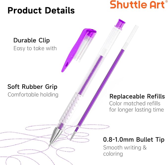 Shuttle Art 260 Pack Gel Pens Set (260 Pack)