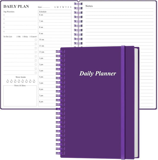 Daily Planner Undated (Purple, A5)