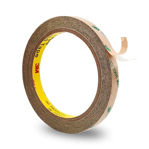 3M 300LSE Double Sided Tape 0.39" x 36 Ft, Clear Mounting Tape for Scrapbook, Heavy Duty Adhesive Tape Electronics, Laptop & Phone Repairs, Arts, Crafts, Leather Work, Card Making – 1 Pack